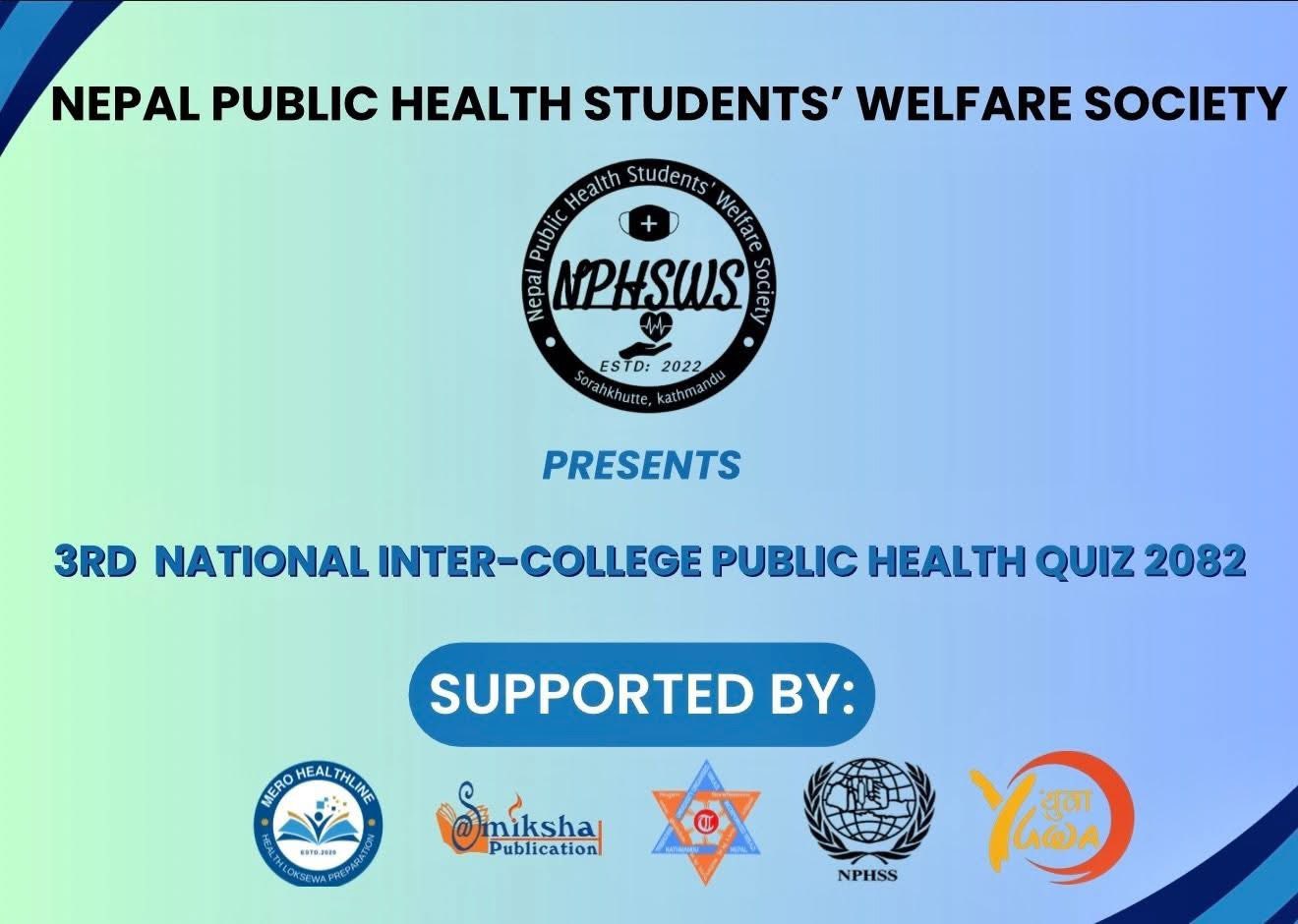 NPHWS presents 3rd National Inter-College Public Health Quiz